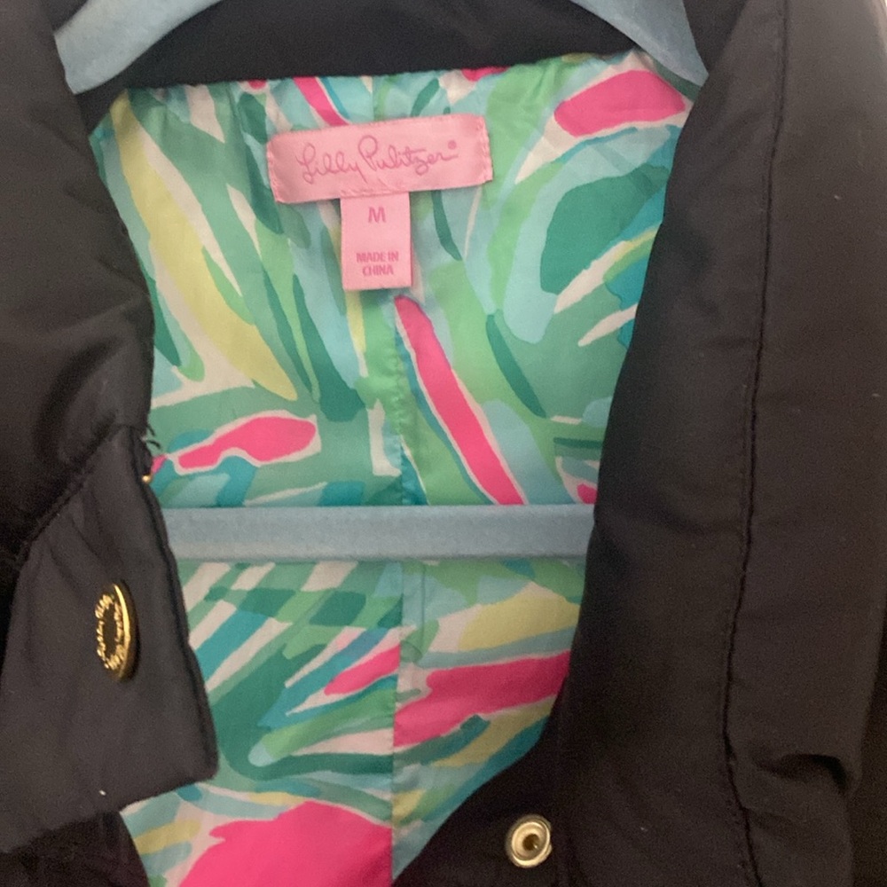 Lilly puffer vest with palm leaf lining - Picture 2 of 3
